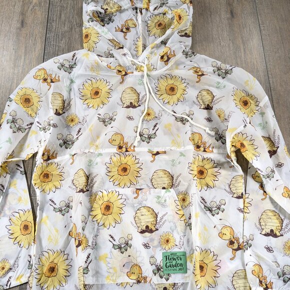 Disney Spirit Jersey Windbreaker Womens XS All Over Print Hoodie Pullover NWT - Picture 2 of 10